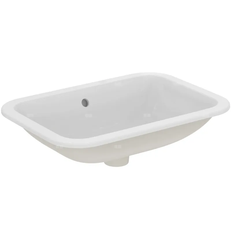 Umywalka nablatowa 580x410x175 mm, bez otworu na baterię, z przelewem - CONNECT Cena promocyjna