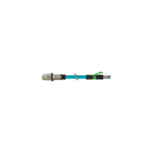 Złącze żeńskie M12, kod D, RM / RJ45, męskie 0° 7700-44851-S4U0060 Ograniczona ilość