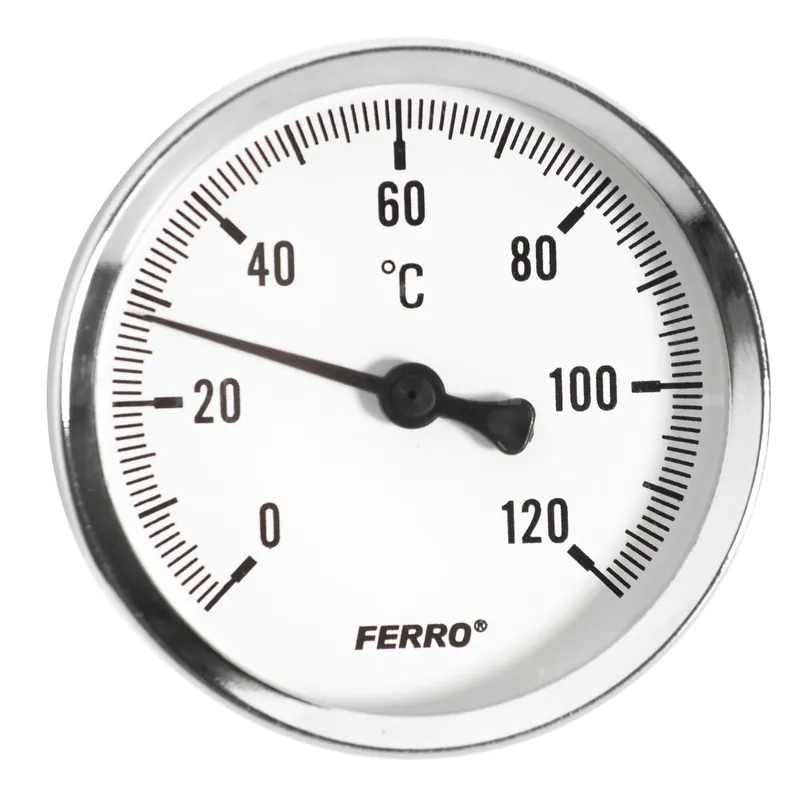 Promocja Termometr bimetaliczny FERRO fi 100 mm 120‘C połączenie aksjalny