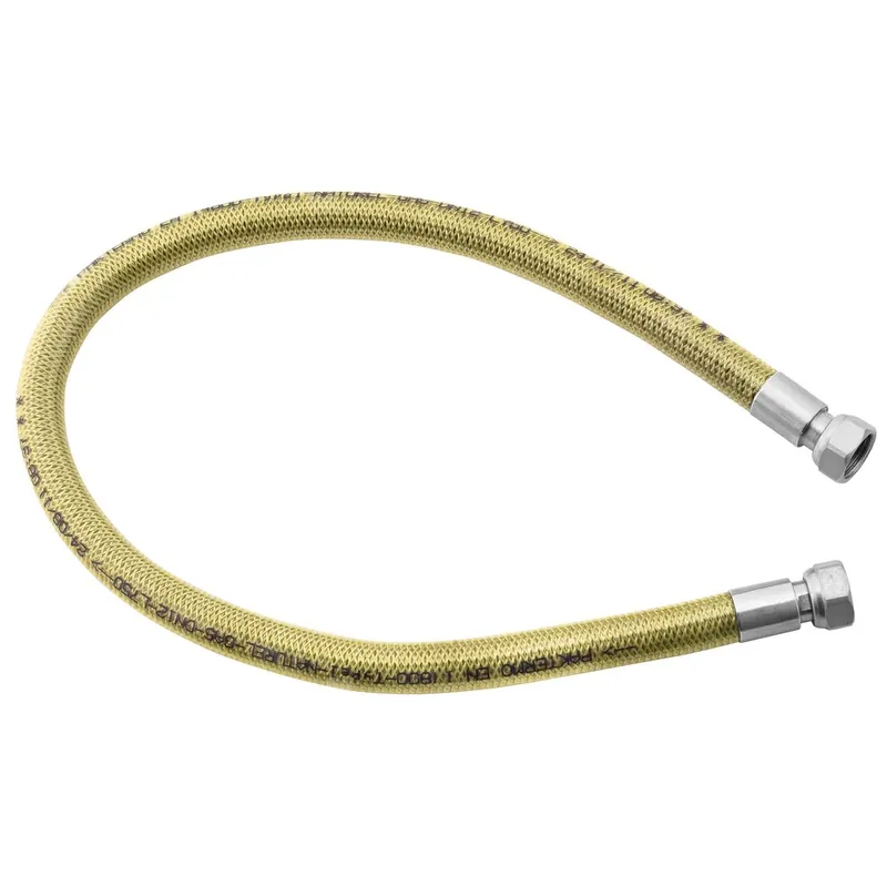 Cena promocyjna Wąż do gazu FERRO ze złączem gwintowanym 1/2‘‘ Gwint wewnętrzny x Gwint wewnętrzny 1500 mm, oplot PCV