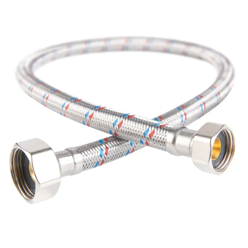 Wąż przyłączeniowy elastyczny FERRO z oplotem (stal), GW x GW, 1/2‘‘ x 3/4‘‘, długość 70 mm Oferta
