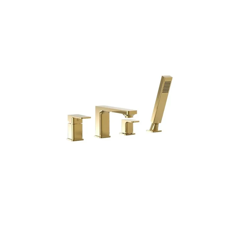 LOFT GOLD Bateria wannowa 4-otworowa stojąca Wysoka jakość